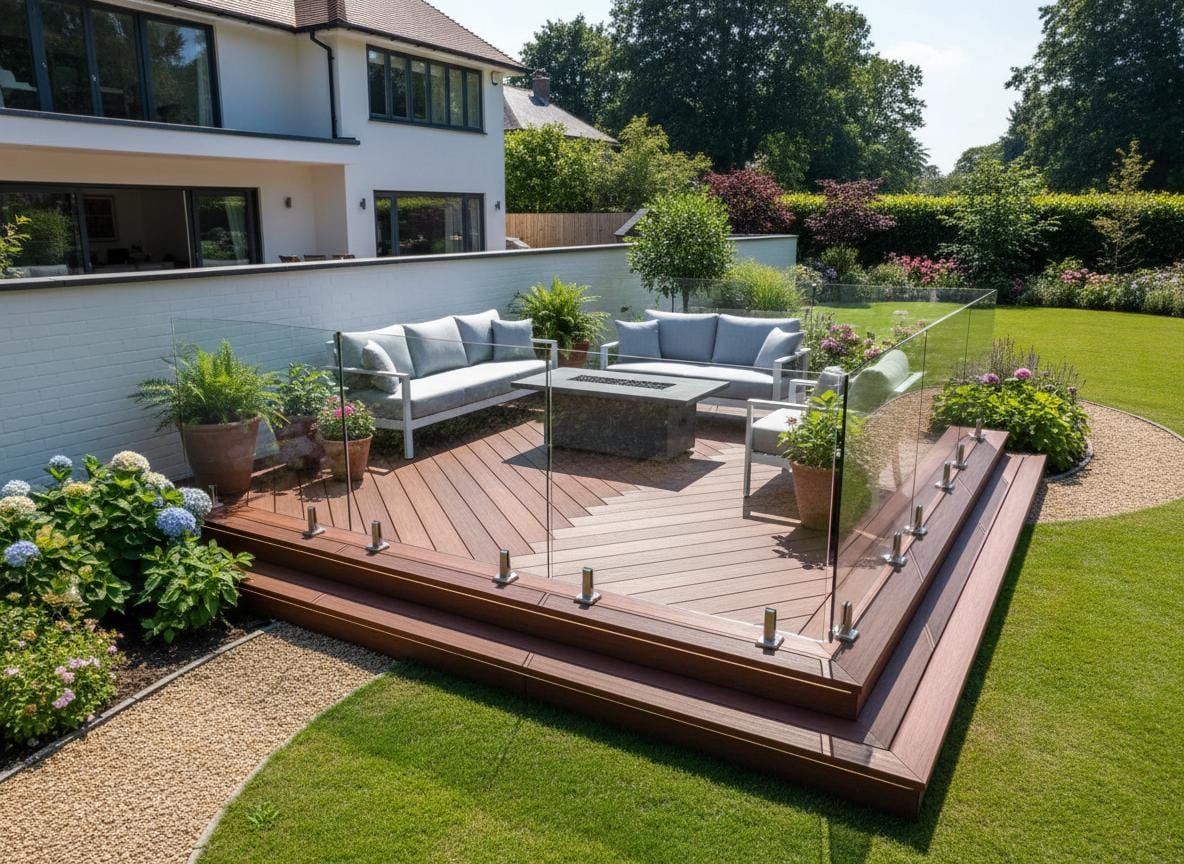 Composite Decking - Professional installation by Oliver Charles Garden Design