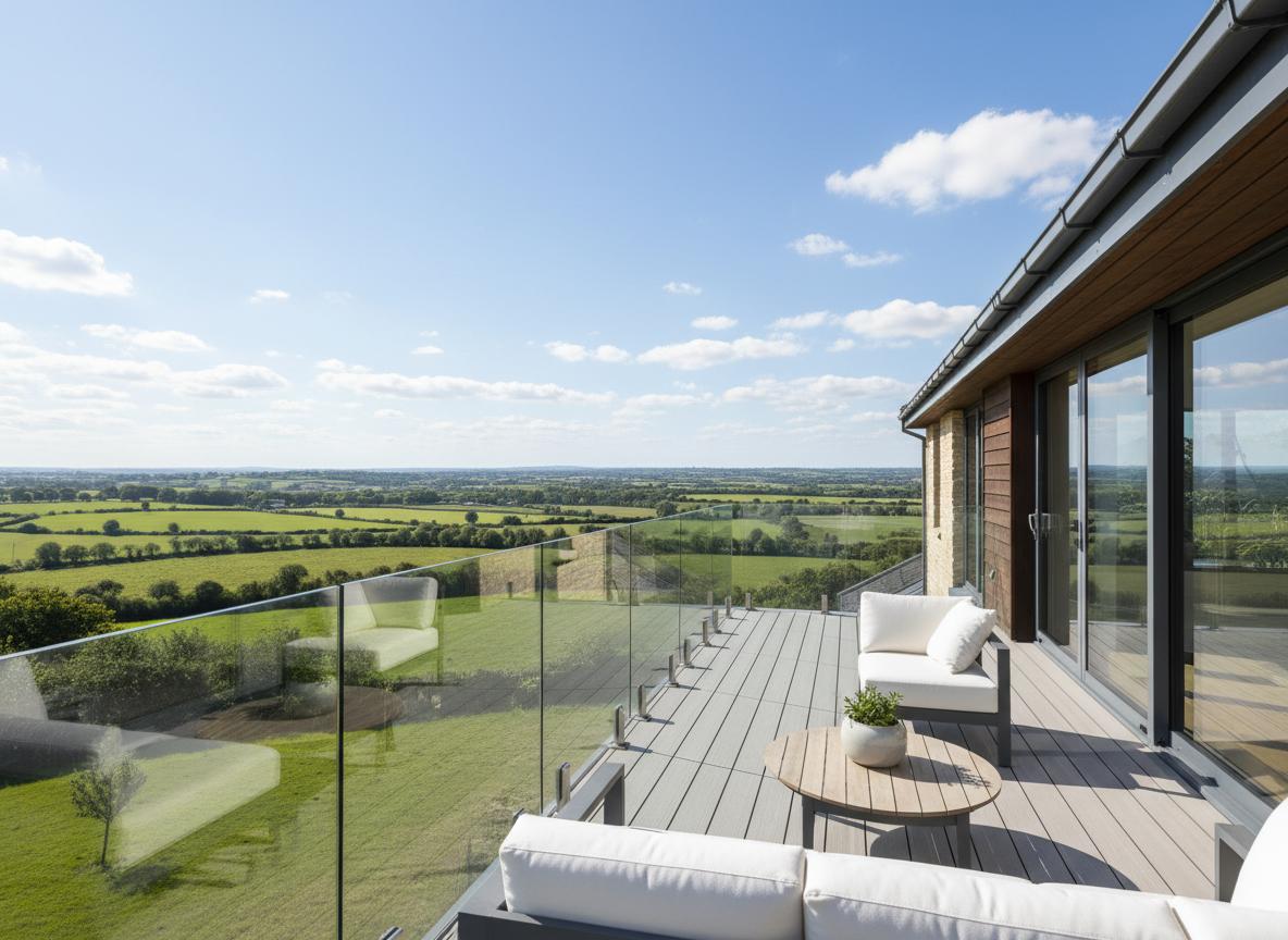 Glass Balustrade Balcony - Glass Balustrade in Beaconsfield, HP9